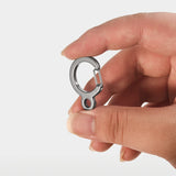 3 PCS 304 Stainless Steel Key Ring Outdoor Hook Backpack Spring Waist Buckle