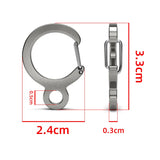 3 PCS 304 Stainless Steel Key Ring Outdoor Hook Backpack Spring Waist Buckle