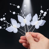 3 PCS Simulated Pearl Women's Hairpin Tiara U-Shaped Headdress