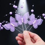 3 PCS Simulated Pearl Women's Hairpin Tiara U-Shaped Headdress