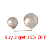 3 PCS Pearls Brooches Dress Skirt Waist Pin Anti-exhaust Button Brooch Women