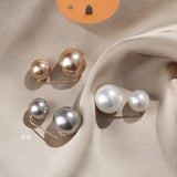 3 PCS Pearls Brooches Dress Skirt Waist Pin Anti-exhaust Button Brooch Women