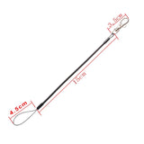 3 PCS Plastic Elastic Keychain Ring Fishing Coil Stretch Lanyard