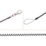 3 PCS Plastic Elastic Keychain Ring Fishing Coil Stretch Lanyard