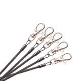 3 PCS Plastic Elastic Keychain Ring Fishing Coil Stretch Lanyard