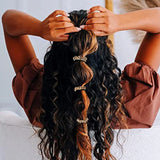 3 PCS Beige Elastic Hair Ties Wrist Chains Hair Accessories