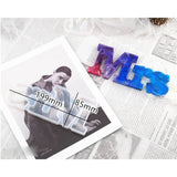 3 Pack DIY Alphabet Letter Mr & Mrs Epoxy Resin Casting Molds