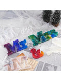 3 Pack Alphabet Mr & Mrs Resin Molds Kit Epoxy Casting Art Craft Tools