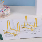 3 Pack Plate Stand Display Iron Easel Plate Holder Metal Frame for Photo Decor