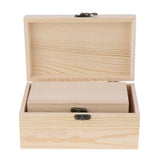 3 Pack Unpainted Wooden Chest Jewelry Box for DIY Crafts Home Decor
