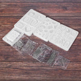 3 Pairs Earring Resin Molds with Stud Earring Silicone Molds