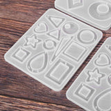 3 Pairs Earring Resin Molds with Stud Earring Silicone Molds