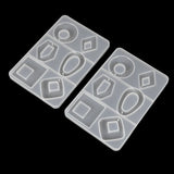 3 Pairs Earring Resin Molds with Stud Earring Silicone Molds