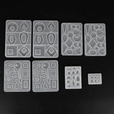 3 Pairs Earring Resin Molds with Stud Earring Silicone Molds