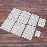 3 Pairs Earring Resin Molds with Stud Earring Silicone Molds