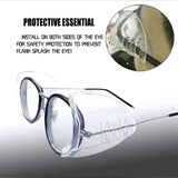 3 Pairs Safety Glasses Side Slip On Clear Side Small-Medium Fit