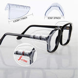 3 Pairs Safety Glasses Side Slip On Clear Side Small-Medium Fit