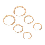 3 Pairs Copper Small Hoop Earrings Silver Nose Ring Accessories