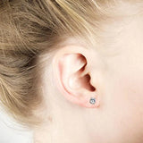 3 Pairs Magnetic Zircon Ear Clip Earrings 6MM