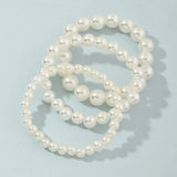 3 Pc/Set Kids' Pearl Bracelet Elastic Bangles Princess Gift