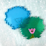 3 Pcs Afro Female Beauty Head Keychain Silicone Molds