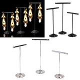 3 Pcs Alloy Earrings Display T-Shape Stand Showcase Jewelry Organizer Holder