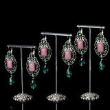 3 Pcs Alloy Earrings Display Stand Jewelry Holder