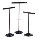 3 Pcs Alloy Earrings Display Stand Jewelry Holder