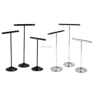 3 Pcs Alloy Earrings Display Stand Jewelry Holder