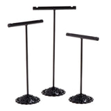 3 Pcs Alloy Earrings Display Stand Jewelry Organizer Holder