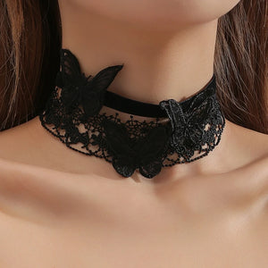 3 Pcs Lace Choker Necklace Adjustable Sweet Collar Necklace