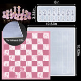 3 Pcs Silicone Resin Chess Board Mold Set DIY Crafts