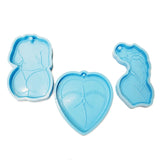 3 Pcs Sexy Women Body Keychain Silicone Mould DIY Crafts Jewelry Casting Tools