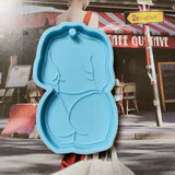3 Pcs Sexy Women Body Keychain Silicone Mould DIY Crafts Jewelry Casting Tools