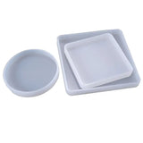 3 Pcs Crystal Epoxy Mold DIY Mirror Silicone Mould