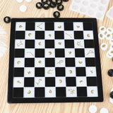 3 Pcs International Chess Board Chess Pieces Mold Set