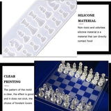 3 Pcs International Chess Board Chess Pieces Mold Set