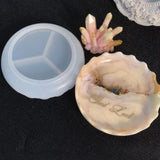 3 Pcs DIY Dish Tray Plate Silicone Mould Set Jewelry Container Making Tools