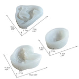 3 Pcs Easter Dinosaur Resin Mold DIY Ornaments Decorations
