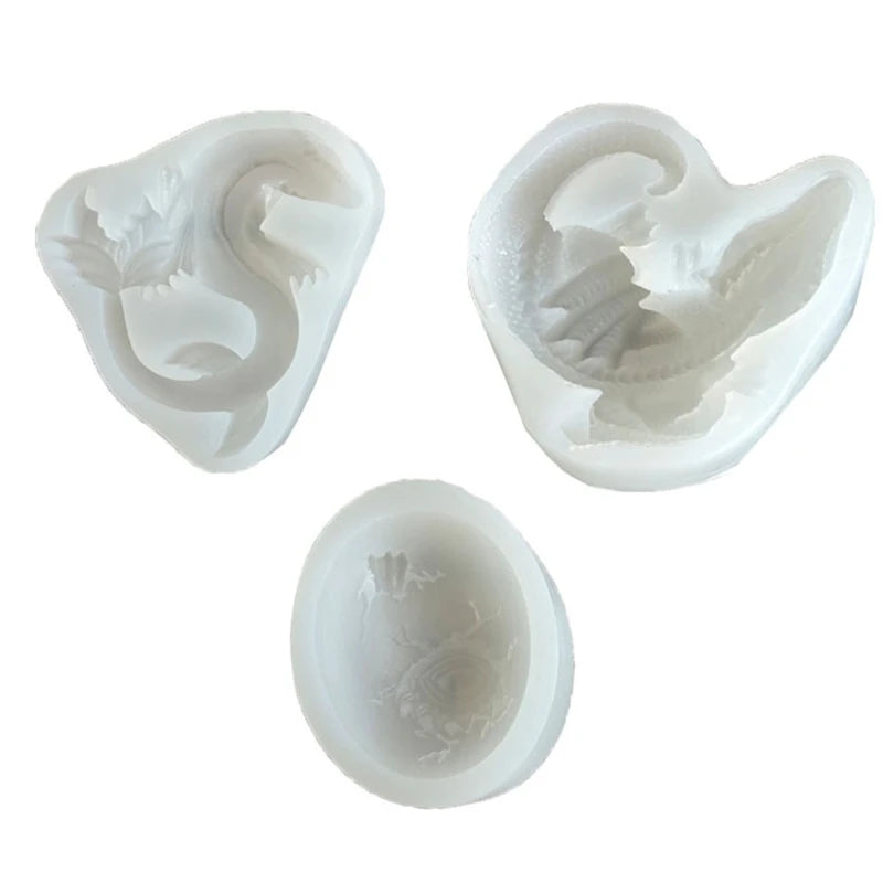 3 Pcs Easter Dinosaurs Resin Mold DIY Crafts Decorations