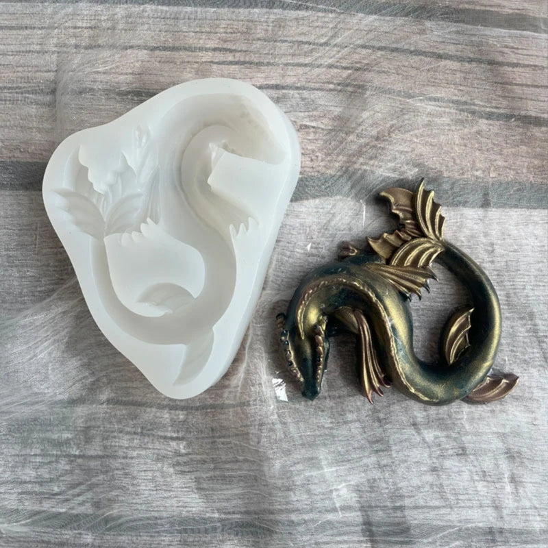 3 Pcs Easter Dinosaur Resin Mold DIY Ornaments Decorations