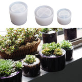 3 Pcs Flower Pot Epoxy Resin Mold Jewelry Storage Box Cup Casting Silicone Mould
