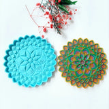 3 Pcs Flower Coaster Resin Mold DIY Crafts Home Decoration Tool