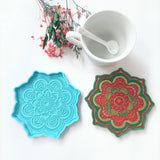 3 Pcs Flower Coaster Resin Mold DIY Crafts Home Decor