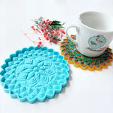 3 Pcs Flower Coaster Resin Mold DIY Crafts Home Decor