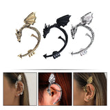 3 Pcs Gothic Flying Dragon Earrings Halloween Alloy Stylish Jewelry