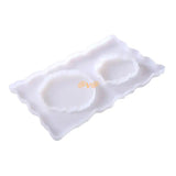 3 Pcs Fruit Coaster Resin Mold Serving Plate Tray Mat Silicone Mould