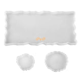 3 Pcs Fruit Coaster Resin Mold Serving Plate Tray Mat Silicone Mould
