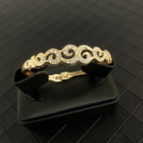 3 Pcs Rhinestone Cuff Bracelet Bangle Women Arabic Ethnic Jewelry