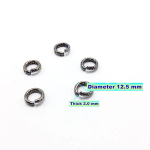3 Pcs Titanium Jump Rings 12.5 MM Serpentine Style